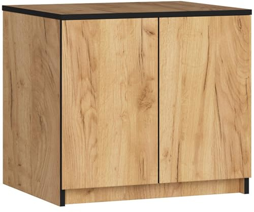 AKORD | Módulo Superior de Armario | Aumenta la Capacidad | 2 Estantes y 2 Puertas | Resistente | Fácil de Montar | 60x51x55 cm | Roble Craft