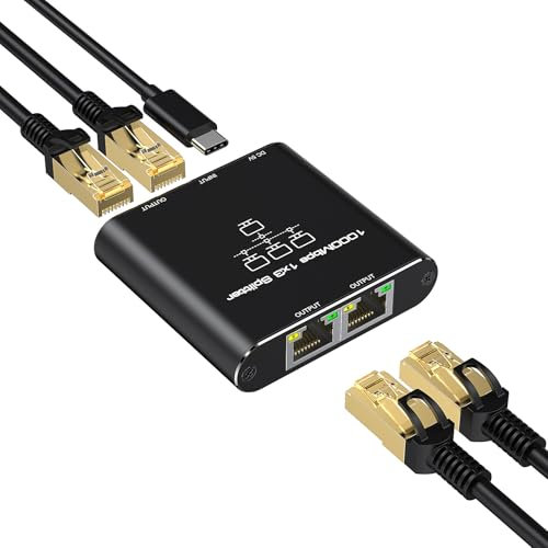 RJ45 Ethernet 1 à 3 Ports, Répartiteur de Câble 1000Mbps Gigabit Network LAN Pour Ordinateurs, Routeurs, Boîtiers Décodeurs, Téléviseurs - Compatible Cat5/6/7/8