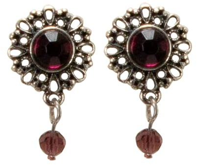 Alpenflüstern Trachten-Ohrstecker Helena - Damen-Trachtenschmuck, Trachten-Ohrringe (beere) DOR052