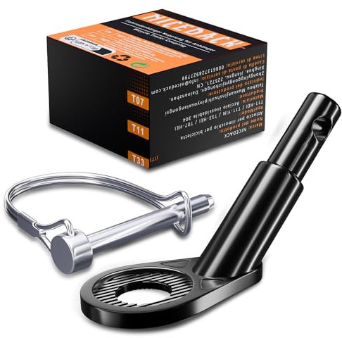 NICEDACK Universal Bicycle Trailer Coupling, Dog Trailer Adapter, Black, Compatible with Most Bicycles, Children's Vehicles, Dog Trailers