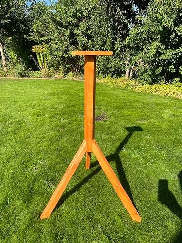 Vogelhausständer aus Holz – 100 cm hoch, massiv & wetterbeständig, für Vogelhaus, Futterhaus, Vogelhäuschen