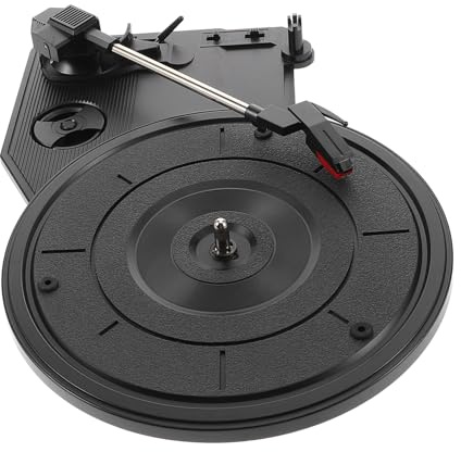 Tocadiscos de Vinilo y Movimiento del Tocadiscos con Aguja de Fonógrafo Retro Mecanismo de Gramófono, para Ambientación del Hogar