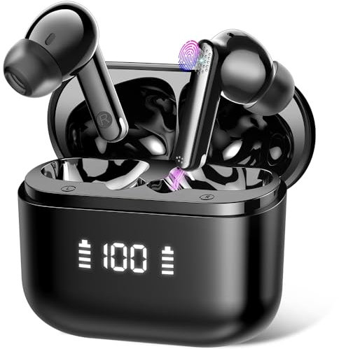 AI Sprachübersetzer Kopfhörer, 3-in-1 Echtzeit übersetzer Ohrhörer mit 134 Sprachen, ENC Rauschunterdrückung, 4 Übersetzungsmodi Bluetooth 5.3 Kopfhörer in Ear mit App für Lernen, Reisen, Business
