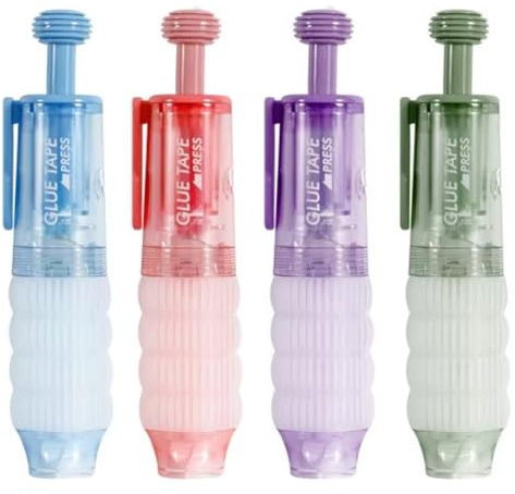 AMOYER 4 Teile/Satz Presse Band Dispenser Band Rollen Austauschbare Handbuch Dot Kleber Für Schule Büro Scrapbooking Liefert