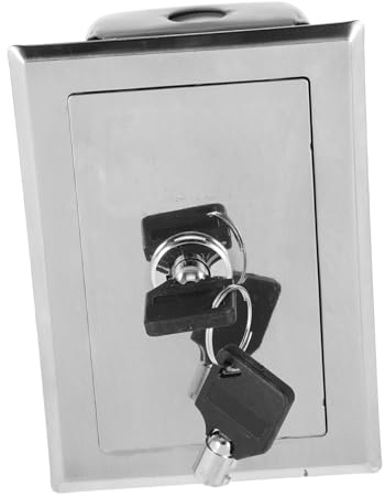 DIYEAH Electric Roller Shutter Door Control Switch Box with Hidden Lock Sturdy Safety Locking Device for Garage and Automated Shutter Systems Sleek Design for Outdoor Use