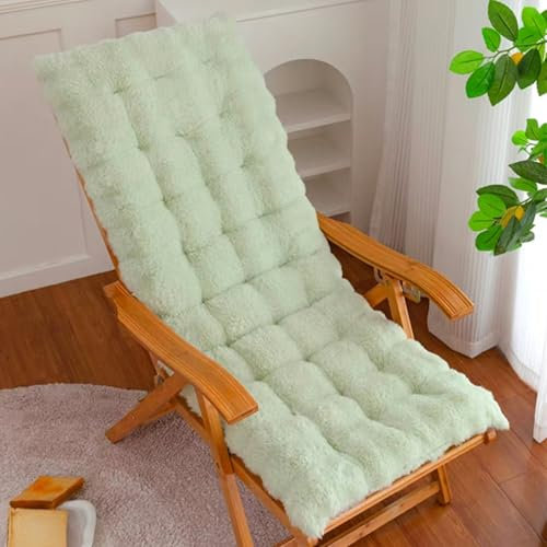 Cuscino spesso per sedia da salotto per interni ed esterni, con schienale alto, per sedie a dondolo verde frutta, 40 x 100 cm, accessorio comodo e durevole