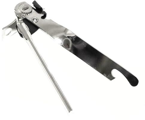 ​​Abrelatas industriales Abrelatas de acero inoxidable Abrelatas Abrelatas Abrelatas multifuncional Abrelatas Aparatos de cocina (Silver, 15x6cm)