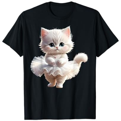 Sweet Dancing Ballerine Chat Ballet Kitty Fille Pour Enfants T-Shirt