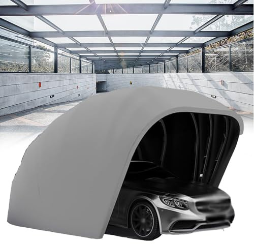 Tenda da garage per auto completamente automatica con telecomando, in acciaio inox resistente, design telescopico pieghevole per la protezione del veicolo