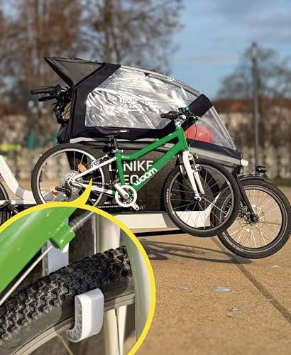 Frank Bike Holder M 2.0 | Support de vélo pour enfant – 4 crochets de transport pour Cube Cargobike, Decathlon, Makki – Support vélo de charge