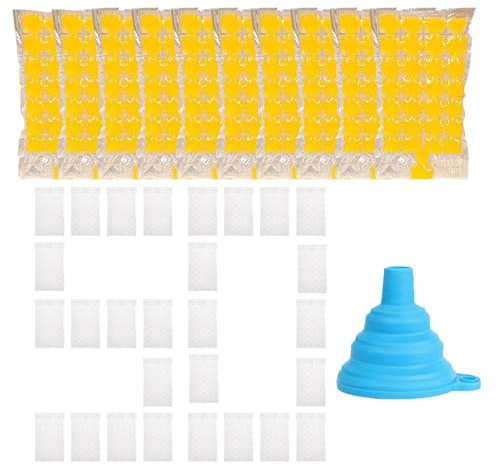 Bolsas para hacer hielo, bolsas de hielo autosellantes, máquina de congelador autosellante con embudo, enfriador de congelación fría para fiestas, bebidas, cócteles, alimentos, cocina, hogar, verano