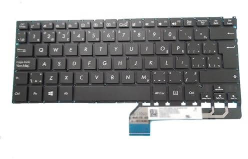ZCDYGHU Laptop-Tastatur für ASUS UX360U UX360UA UX360UAK Gold, Japanisch JP mit Hintergrundbeleuchtung, Kanada CA, Tschechisch CZ, SCHWARZ ohne Rahmen(Canada CA)