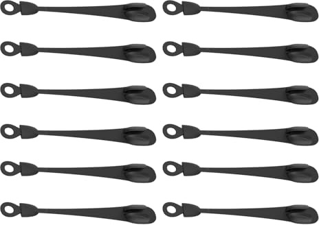 Wreath Hanger for Front Doors, 12 Pieces and Reusable, Pack of 12 - Stocking Hangers for the Mantle - Fireplace, Outdoor, Railing, Holiday Decoration, Home, Cupboard