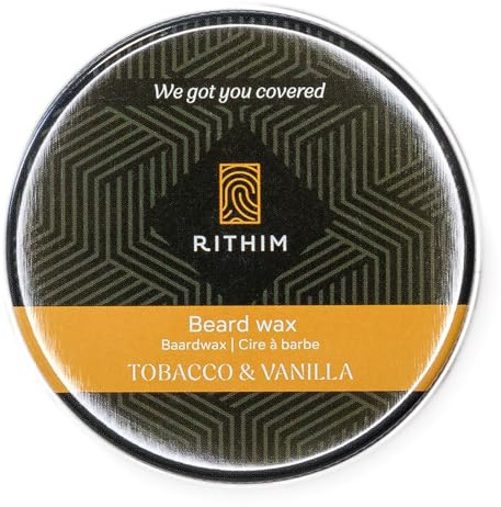 Rithim Tobak & Vanilla skäggvax 50 ml – skäggstyling – parfymerad – skäggfoder och fixering – skägggel – skäggvax