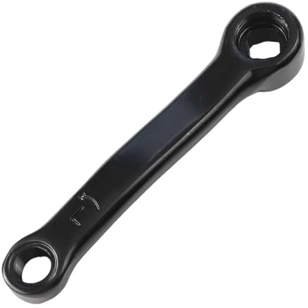 Gettimore Heimtrainer-Kurbel, 127 mm, für Indoor-Fahrräder, links / rechts, Kurbelarm mit Vierkant 13 x 13 mm und 9/16-20 Pedalloch, kompatibel mit den meisten Fitnessbikes