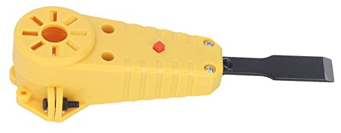 RASTKY Juego de Cinceles Eléctricos con Amoladora Angular, Herramienta Segura para Trabajar la Madera de Acero Inoxidable para Cortar Metal, Piedra y Madera, Amarillo, Negro