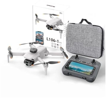 Voltrock Drones con Cámara HD y GPS | Drones Plegables con FPV, Sensores de Proximidad y Control Remoto | Modelos L106-1, E88 Pro, X226, X2 (L106-1)