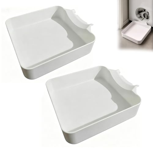 Washing Machine Drain Tray, Washer Drip Pan, Washing Machine Drainage Tray, Waterproof Non-Slip Drip Tray, Easy Installation For Washer, Dryer And Laundry Room, Basement, Apartment (2pcs)