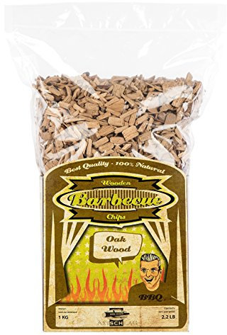 Axtschlag Devil Smoke 100G00M1500V Lot de copeaux de Bois de Fumage 1 kg 1 kg Oak - Eiche