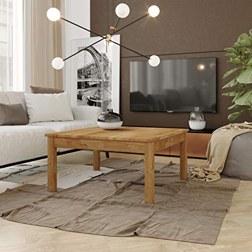 Krok Wood Couchtisch Tomas aus Massivholz (Eiche, 75 x 75 x 45 cm)