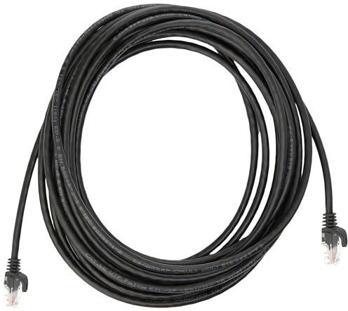 StarTech.com 7m Black Cat5e Patch Cable with Snagless RJ45 Connectors - Long Ethernet Cable - 7 m Cat 5e UTP Cable (45PAT7MBK)