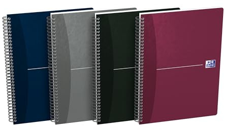 OXFORD 400090614 spiralanteckningsblock B5 90 blad punktrutat sorterat