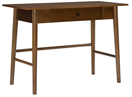 Melissa Mid Century Walnut Desk by Linon