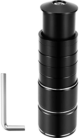 Yizhet Elevador Manillar Bicicleta, Extensor Vástago Horquilla 1-1/8 28.6mm 124mm Elevador Potencia para Subir Manillar MTB, BMX, Bicicleta de Montaña, Bicicleta de Carretera (Aleación de Aluminio)