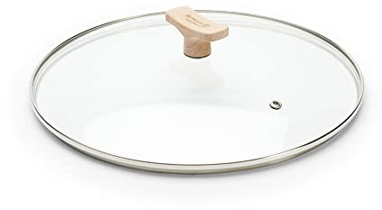 DE BUYER Deckel aus Glas, Knopf aus Holz, Ø 28 cm