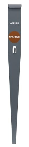 bellissa Bodenanker-Fixierung Rasenkanten 10er-Set Cortenstahl 20 cm | Robuster Erdspieß feuerverzinkt für zusätzliche Stabilisierung von Beetabgrenzungen, Beeteinfassungen & Beetbegrenzung