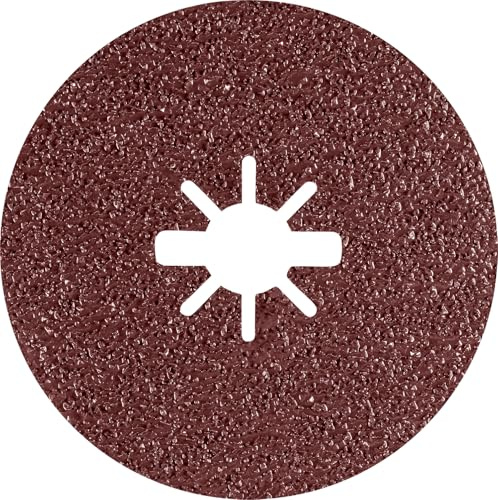 Bosch 5x Disque EXPERT R781 Prisma Fibre Disc, X-Lock | pour Acier, Tôles en acier inoxydable, Grain 36, Professional Accessoire Petite meuleuse angulaire