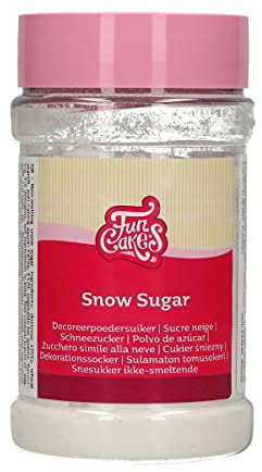 FunCakes Sucre Glace: Sucre qui ne fond pas, idéal pour la décoration de beignets, biscuits, gâteaux, gaufres, 150 g.