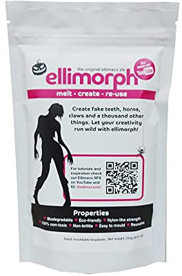 Ellimorph 250 g weiße handformbare Biokunststoff-Pellets The Original Ellimacs SFX