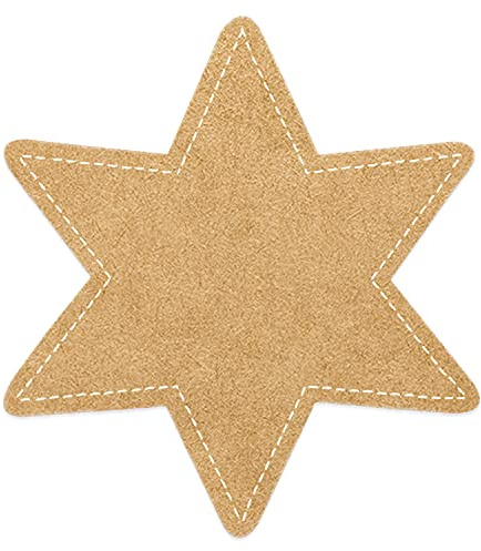 Hochwertige Weihnachtsaufkleber Stern, 200 Stück: Etiketten-Rolle Weihnachten, Premium Weihnachtssticker Selbstklebend, Geschenkaufkleber, Sticker zum Beschriften 5 cm