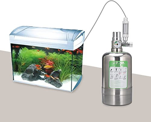 LYEAA CO2 Generator System Carbon, 1L/2L Kohlendioxid Reaktor Aquarium DIY CO2 Zylinder Generator System Kit for Pflanzen Aquarium Aquarium CO2 Generator System Kit