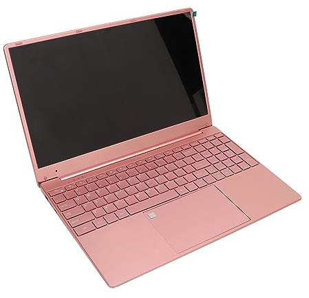 Annadue Portátil de 15,6 Pulgadas, Pantalla IPS Full HD, Rosa, 16 GB RAM, 512 GB ROM, Procesador de Cuatro Núcleos, Ultrafino Con Lector de Huellas