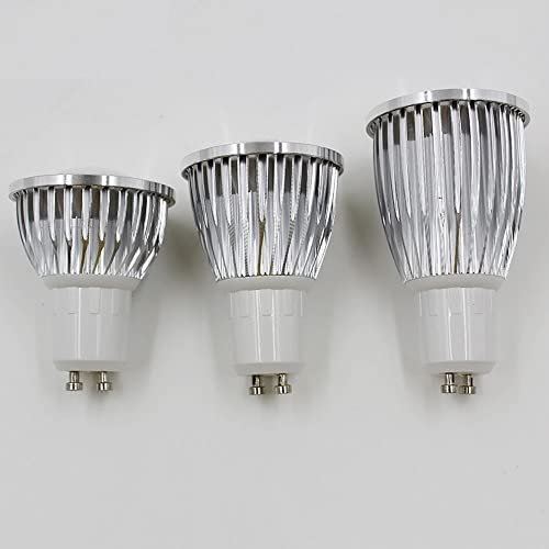 Fengyan Bulbi Domestici 50pcs / lot. GU10 AC110V / 220V 5W 7W 9W Lampadine a LED Spotlight Lampada Bianco Colore bianco for la casa decorativa MR16 12V 24V ( Colore : GU10 110-220V , Dimensione : Warm