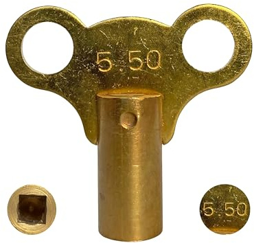 Radiator Bleed Key - 9 Sizes to Choose from - 5.5mm / 5.5 mm (Tolerance 5.40-5.60mm)