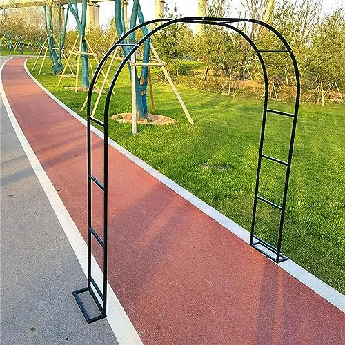GueTTO Rosenbogen Hochzeitsbogen Gartenbogen Rankhilfe Torbogen Pergola aus Metall stabil wetterfest 200cm 180cm 160cm 140cm 120cm breit Rosenbogen Aus Edelstahl,W350cm x H220cm