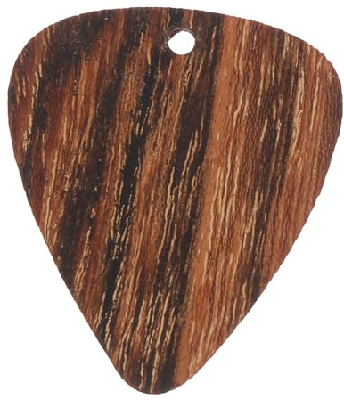 Holz Gitarrenplektrum Anhänger 1 Stück für Gitarre Braun | Ergonomisches Design, Robuste Verarbeitung, Praktisches Zubehör für Musiker, Geeignet als Gitarrenzubehör