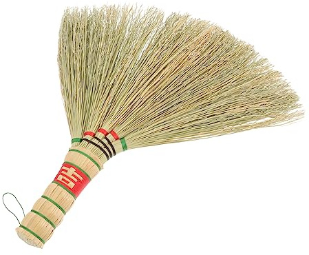 NIYANGLE Balais De Ménage Balai De Maison Pelle à Poussière Compacte Et Brosse Plumeau Thaïlandais Manche à Balai en Paille Petite Pelle Et Brosse De Sorgho Brosse Douce Portable