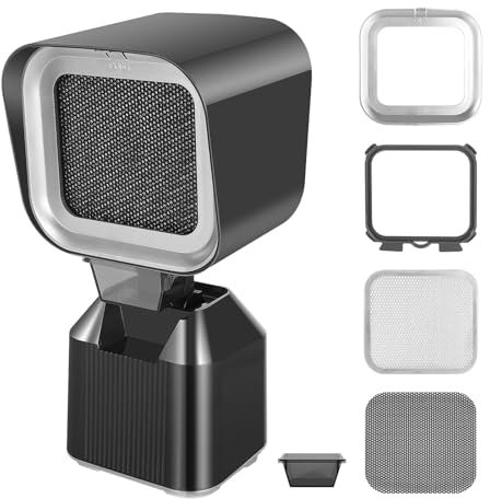 Mingfuxin Portable Range Hood, Mini Desktop Cooker Hood, Kitchen Extractor Hood with 2-Speed Exhaust Fan, Detachable Filter & Oil Collection Cup Kitchen Vent for Apartment, RVs Cooking BBQ Hot Pot