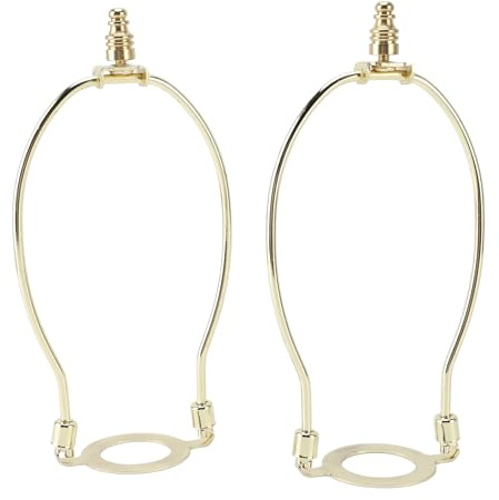 Safety Group Kit de Soportes Ajustables para Lámpara, E26, Adaptador Convertidor, Acabado Dorado, 2 Piezas