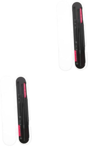 Beaupretty 2 Sätze Ohrstöpsel Ohrenschmalz Reiniger Ohrenschmalzlöser Auto Diffusor Ohrenöl earwaxcleaner ohrschmalzreiniger Tragbarer Ohrenschmalzentferner ohrenreiniger Edelstahl & pp Black