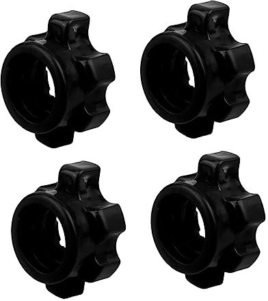 BELLIFFY 4pcs Dumbbell Bar Nuts Screw Clamps for Barbells Fitness Equipment Accessories for Home Gym Use Lightweight and Portable Easy to Install