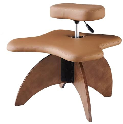 LULUMAIC Stuhl mit gekreuzten Beinen, ergonomischer Kniestuhl, höhenverstellbarer Büro-Cross-Cross-Stuhl/Meditationsstühle, mit stabilem Holzsockel, für zappelige Sitzende (Farbe 7, Einheitsgröße)
