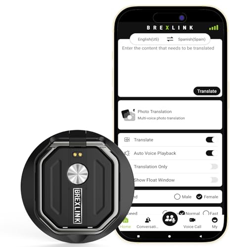 3-in-1 KI-Übersetzer-Recorder, Sprachübersetzer-Gerät mit APP-Steuerung, keine Gebühr für Übersetzen & Audio-Transkribieren, 140+ Sprachen, Online/Offline/Video/Foto-Übersetzung für Geschäft, Studium,