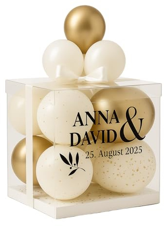 Botanical Wedding - Bubble Fabrik - Personalisierte Ballon- Box, Kreative Geschenkidee, Geldgeschenk Verpackung, Geburtstag, Hochzeit, Babyparty, DIY- Idee