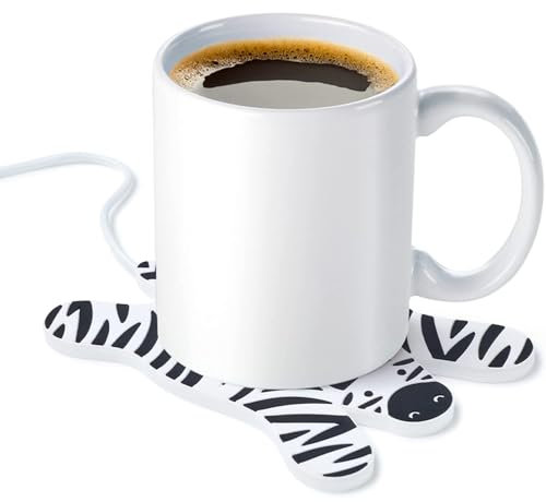 Scalda Tazza Usb Zebra Warm it up dispositivo adatto ad ogni pc scalda bevande ideale per tazze e bicchieri con fondo piatto