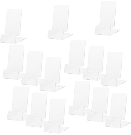 Holibanna 15pcs Acrylic Phone Holder Desk Stand for Cellphone Smartphone Stand for Desk Home Office Use for Kitchen Workstation